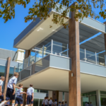 outside of a classroom building