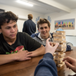 Boys playing games