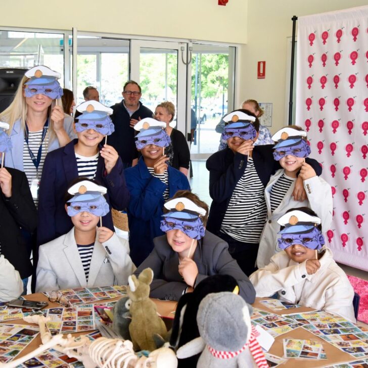St Peter’s students dressed as Captain Congo at the Luminary Lunch